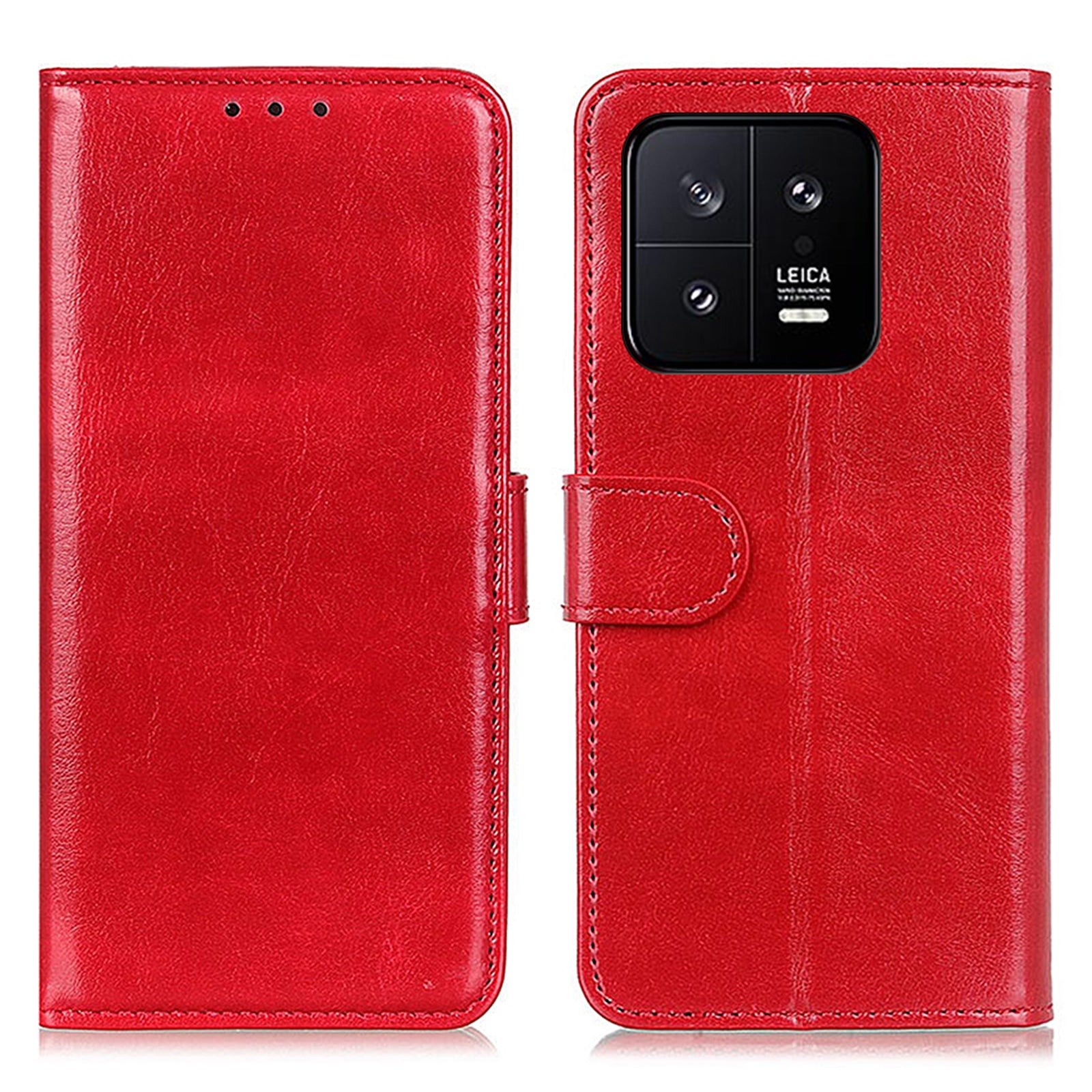 Anti-ridse telefontaske til Xiaomi 13 5G Crazy Horse Tekstur Magnetisk lås PU læder Flip Wallet Stand Anti-fall Mobiltelefon Cover Anti-ridse telefontaske til Xiaomi 13 5G Crazy Horse Tekstur Magnetisk lås PU læder Flip Wallet Stand Anti-fall Mobiltelefon Cover